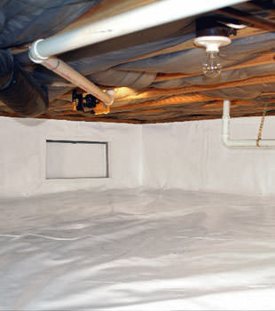 A complete crawl space repair system in Carpinteria