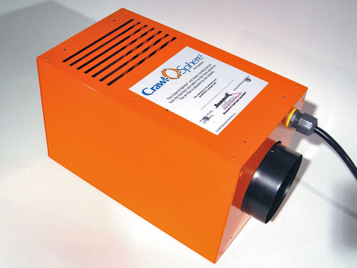 Crawl Space Fan System For Ventilating A Crawl Space In California