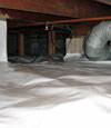 A Moorpark crawl space moisture system with a low ceiling