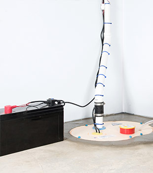 A sump pump installed in Santa Paula by So Cal Crawl Space Solutions