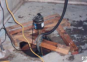 A Somis sump pump system that failed and lead to a basement flood.