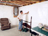A basement wall covering for creating a vapor barrier on basement walls in Port Hueneme