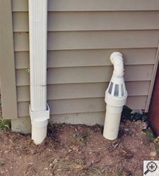 No-freeze basement drain discharge line in Newbury Park
