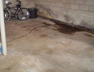 basement floor crack repair system in California