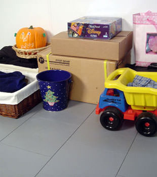 A concrete basement floor protected by our waterproof basement sub floor in Camarillo, CA