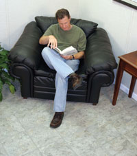 Tiled basement Flooring in a home in Newbury Park, California