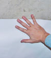 closeup of a plastic basement wall covering on concrete in 